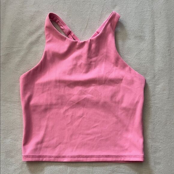 All in Motion Kids Ribbed Pink Tank Top - Picture 1 of 4